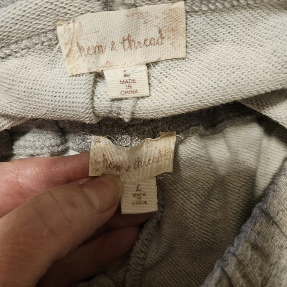 Hem & Thread Gray Star Joggers Set - Picture 4 of 4